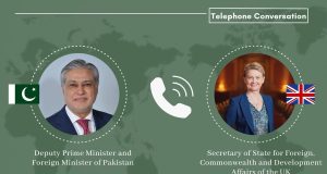 Pakistan, UK reaffirm commitment to dialogue, regional stability during Dar–Cooper call