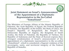 Pakistan, key Muslim countries condemn Israel’s move on ‘Somaliland’