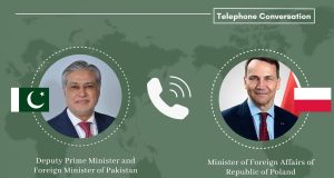 Dar, Polish FM review ties, discuss regional issues; Poland lauds Pakistan’s peace efforts