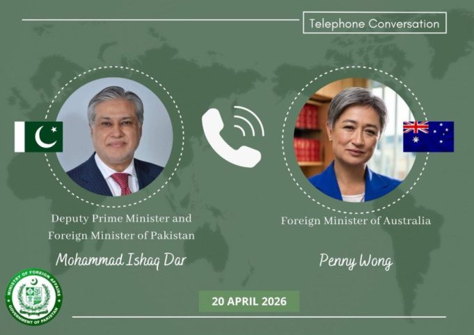 Dar, Australia’s Wong discuss regional dialogue, global economic concerns