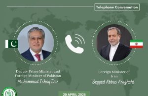 Dar, Iran’s Araghchi stress dialogue for regional peace in phone call