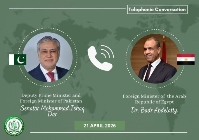 Pakistan, Egypt stress dialogue as Ishaq Dar, Abdelatty discuss regional situation