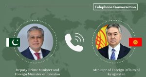 Pakistan, Kyrgyzstan reaffirm strong ties as Ishaq Dar, Kulubaev discuss regional situation