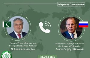Ishaq Dar, Sergey Lavrov discuss bilateral ties, regional peace efforts in telephonic contact