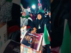 Iranians express gratitude to Pakistan in Tehran with flag display, slogans