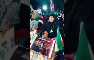 Iranians express gratitude to Pakistan in Tehran with flag display, slogans