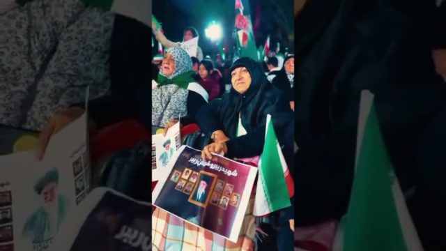 Iranians express gratitude to Pakistan in Tehran with flag display, slogans