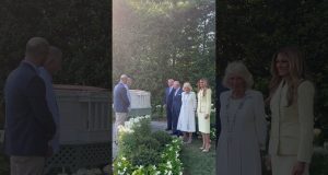 King, Queen tour White House Beehive with US President, First Lady