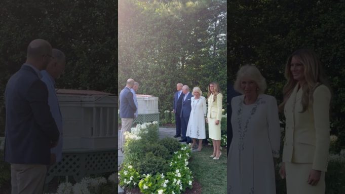King, Queen tour White House Beehive with US President, First Lady