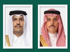 Saudi, Qatari foreign ministers discuss regional developments