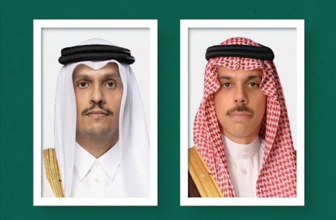 Saudi, Qatari foreign ministers discuss regional developments
