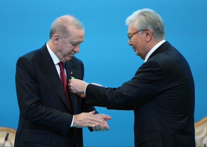 Kazakhstan confers ‘Hoca Ahmet Yesevi Order’ on President Erdoğan