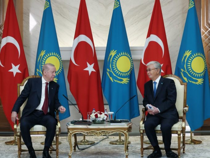President Erdoğan receives ceremonial welcome in Astana on state visit to Kazakhstan