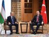 Erdoğan, Uzbek President Mirziyoyev discuss bilateral cooperation, regional issues in Turkistan