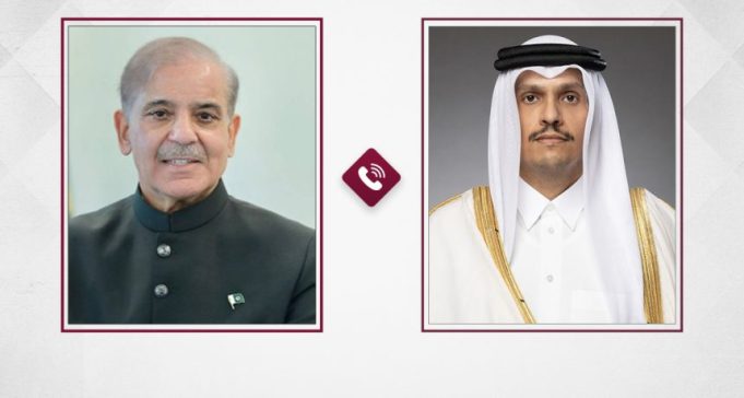 Qatar PM, Shehbaz Sharif discuss regional situation, mediation efforts
