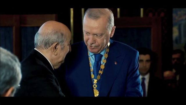 President Erdoğan confers Türkiye’s highest State Order on Algerian President Tebboune