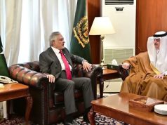 Ishaq Dar, Saudi envoy discuss bilateral ties, regional situation