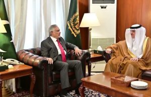 Ishaq Dar, Saudi envoy discuss bilateral ties, regional situation