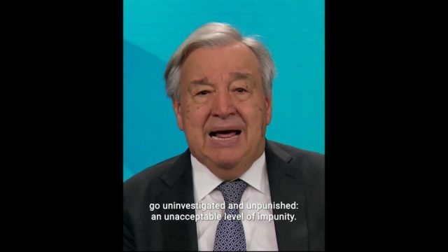 UN Chief António Guterres urges protection of journalists, warns of rising threats to press freedom