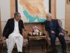 Iranian Interior Minister Eskandar Momeni welcomes Pakistan’s Interior Minister Syed Mohsin Naqvi upon his arrival in Tehran for talks for strengthening bilateral cooperation and discussing matters of mutual interest.