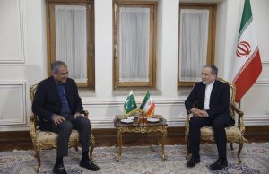 Pakistan’s Interior Minister Syed Mohsin Naqvi meets Iranian Foreign Minister Seyed Abbas Araghchi in Tehran, where the two leaders discussed bilateral relations, regional developments and other issues of mutual interest for strengthening cooperation between the neighboring countries.