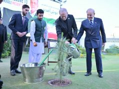 President of the Islamic Republic of Iran Dr. Masoud Pezeshkian plants a sapling in the lawn of the Prime Minister’s House