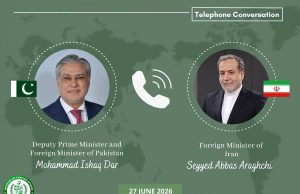 Pakistan, Iran reaffirm commitment to regional peace in Dar-Araghchi phone call