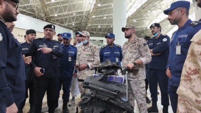 Kuwait Interior Minister inspects airport terminal damaged in Iranian attack