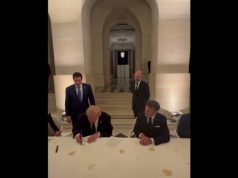 Trump signs Iran-US peace agreement at Versailles as Macron hails landmark diplomatic breakthrough