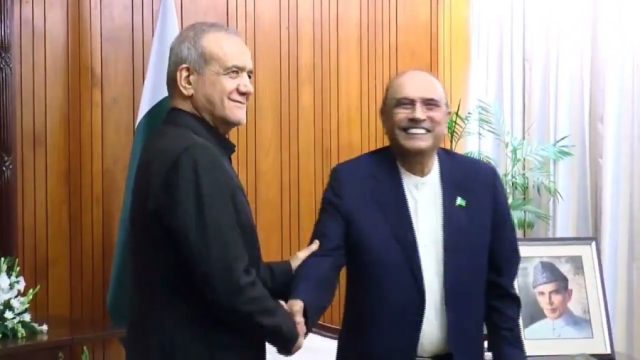 President Zardari, President Pezeshkian reaffirm commitment to stronger Pakistan-Iran partnership, lasting regional peace