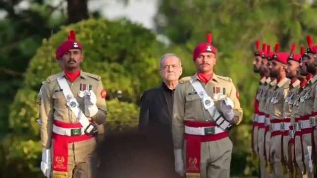 Iranian President Pezeshkian accorded ceremonial welcome at Prime Minister’s House