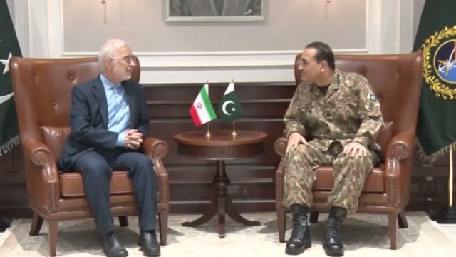 Iranian Interior Minister calls on Field Marshal Asim Munir at GHQ