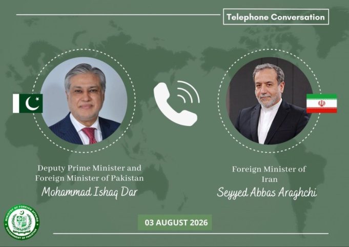 Pakistan, Iran discuss regional developments as Ishaq Dar invites Araghchi to visit Islamabad
