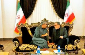 Iranian FM Araghchi meets Pakistani Interior Minister Mohsin Naqvi in Mashhad