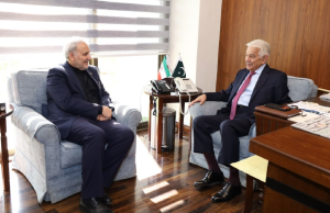 Iranian Ambassador calls on Defence Minister Khawaja Asif