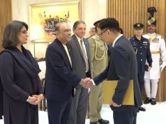 President Zardari receives credentials from ambassadors-designate of Italy, South Korea