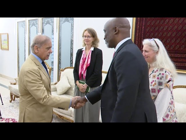 PM Shehbaz Sharif receives UN Resident Coordinator Mohamed Yahya for farewell call