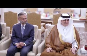 Saudi Ambassador Nawaf Al-Malki bids farewell to PM Shehbaz Sharif after completing tenure