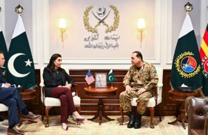 US Afghanistan War Commission delegation meets Field Marshal Asim Munir at GHQ