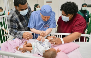 Saudi medical team begins separation surgery of Fijian conjoined twins in Riyadh